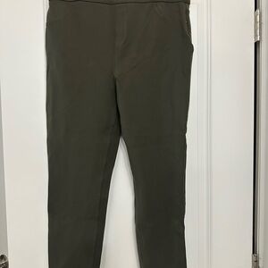 SPANX Olive Green Stretch Casual Pants